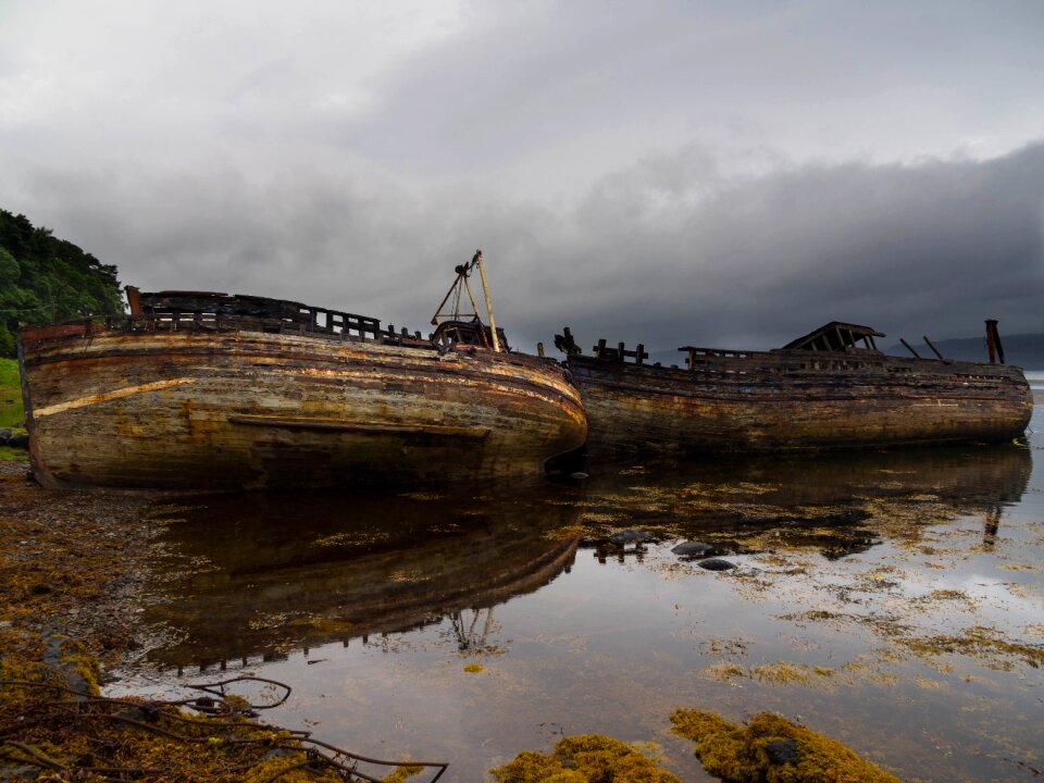 Ship hebrides coastline