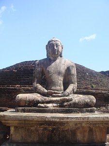 Temple rock statue