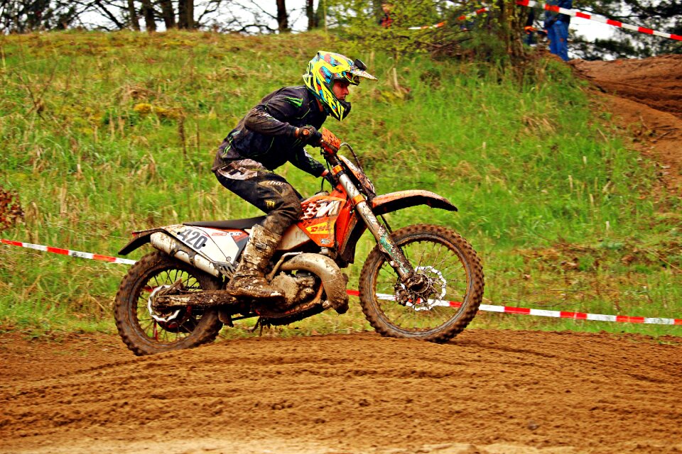 Motorcycle motorcyclist cross