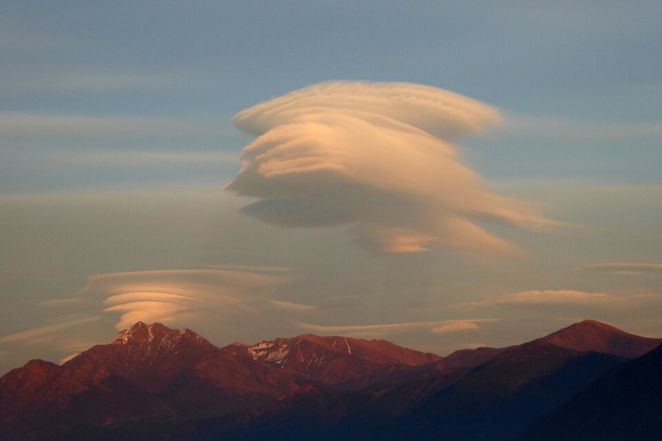 Weather sky altocumuli lenticular