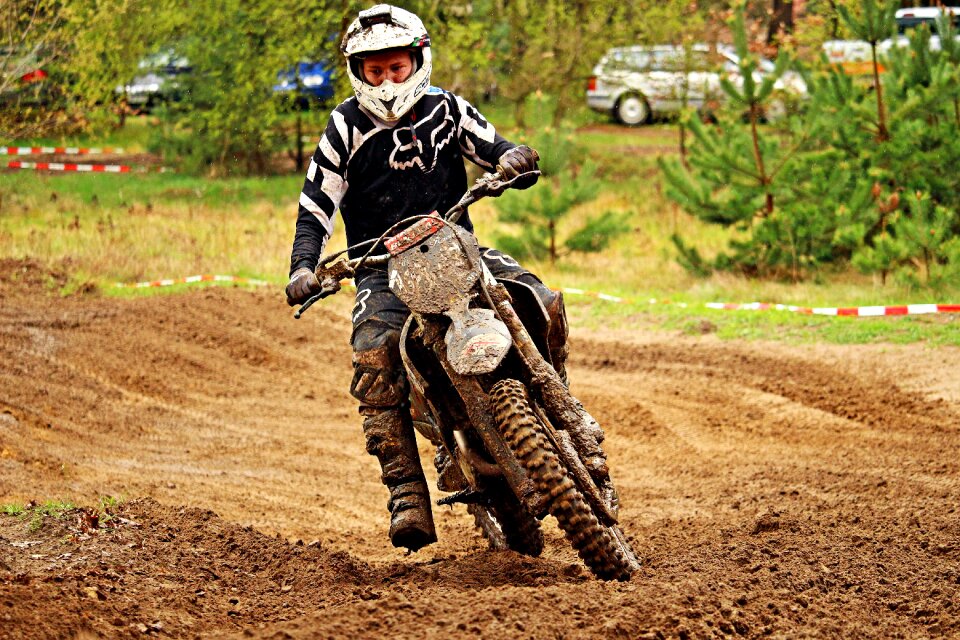 Cross motocross race