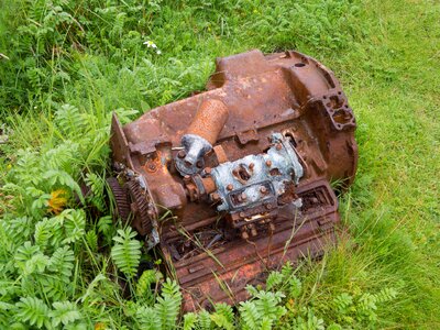 Wreck rusted old photo