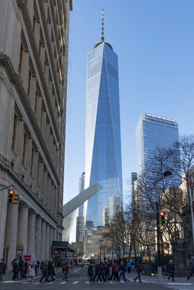 Manhattan america blue photo