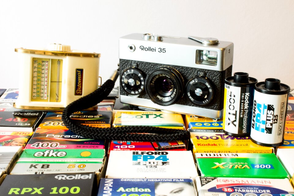 Analog camera rollei ilford