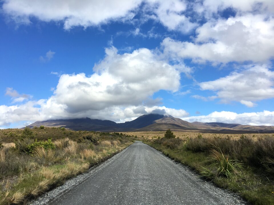 Mountain grass highway photo