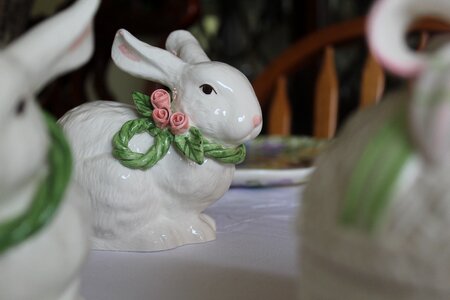 Easter bunny holiday white