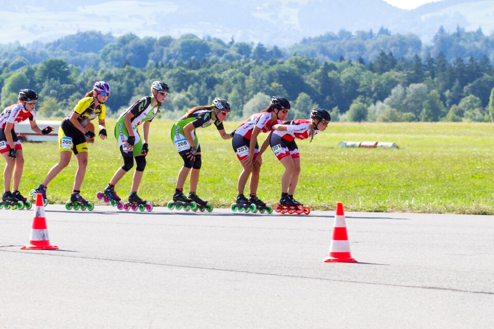 Roller skating competition skate