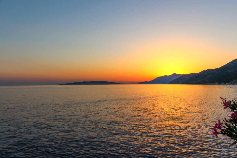 Sunset background sea sunset