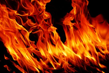Flames hot heat