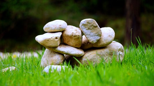 Balance boundary stone meditation