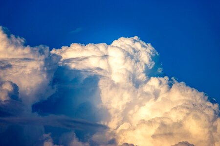 Dark blue the clouds yellow