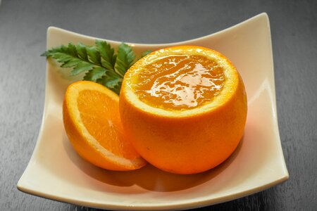 Jelly sun king orange dessert