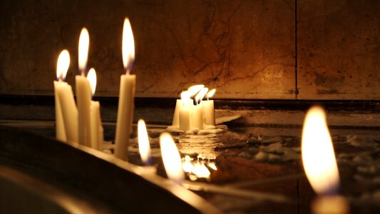 Candlelight tranquil warm
