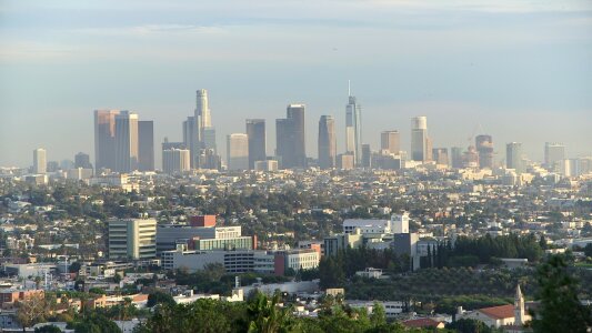 Urban california los angeles skyline