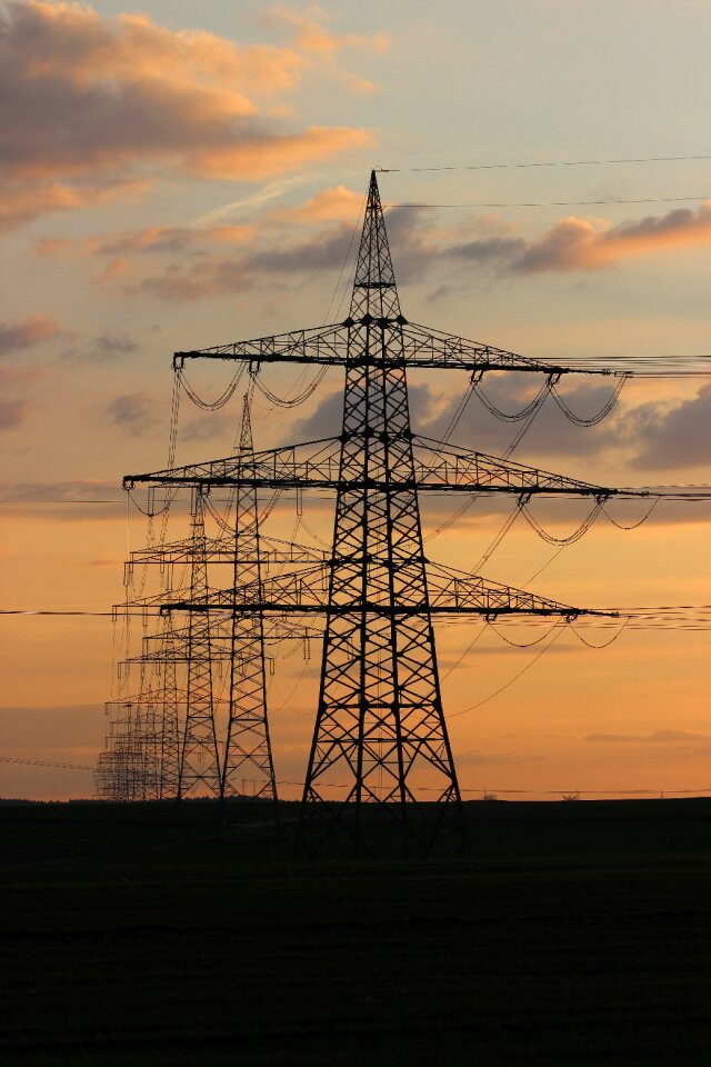 Strommast electrically electricity