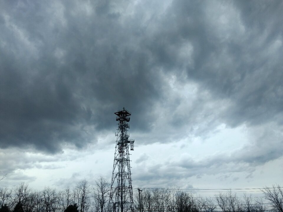 Electric pole dark