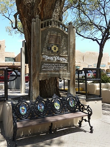 Market place bench artful photo