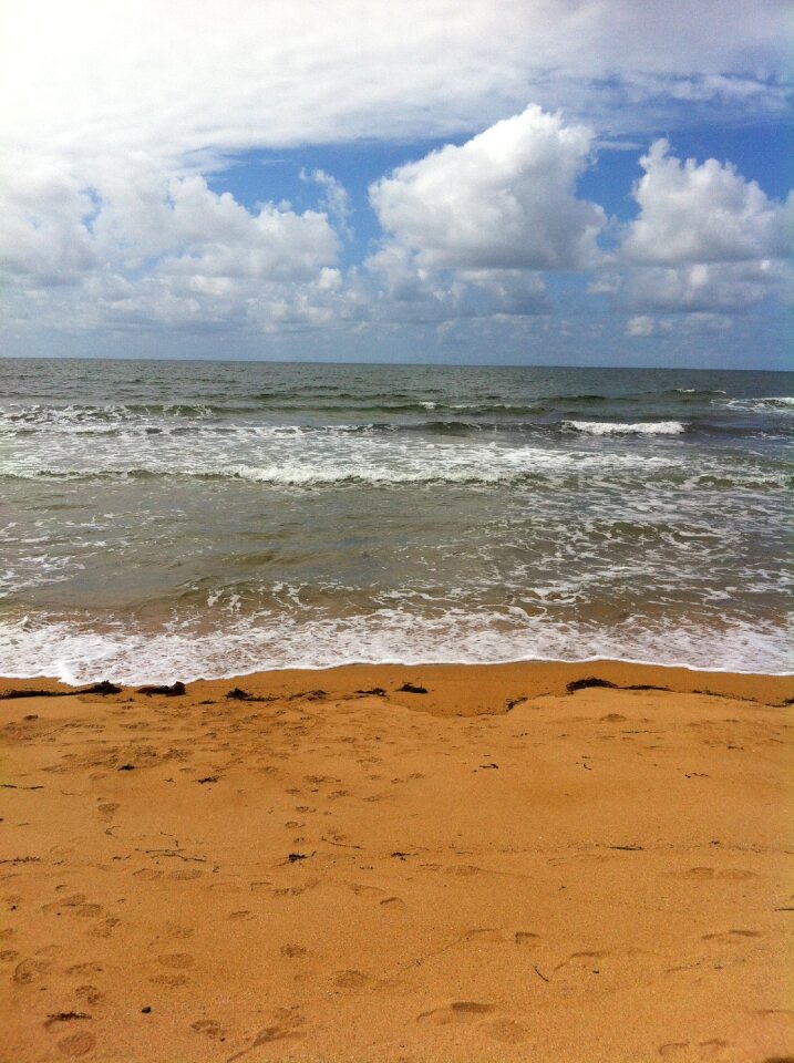 Sand waves ocean