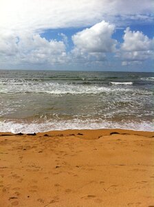 Sand waves ocean photo