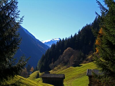 Mountains panorama austria photo