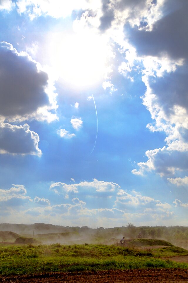 Landscape summer clouds