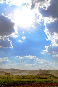 Landscape summer clouds