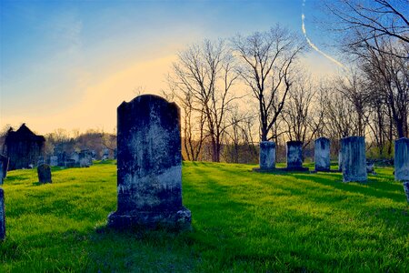 Graveyard death gravestone photo