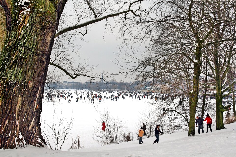 Hamburg winter magic crowd