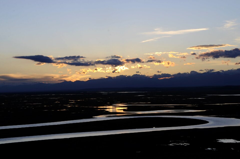 In xinjiang tourism sunset