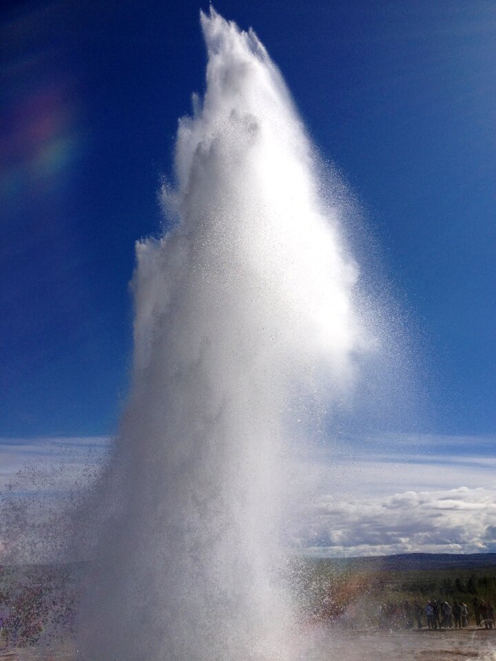Geyser iceland landscape