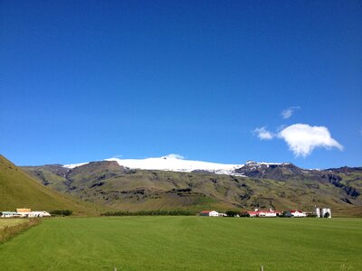 Iceland snow landscape