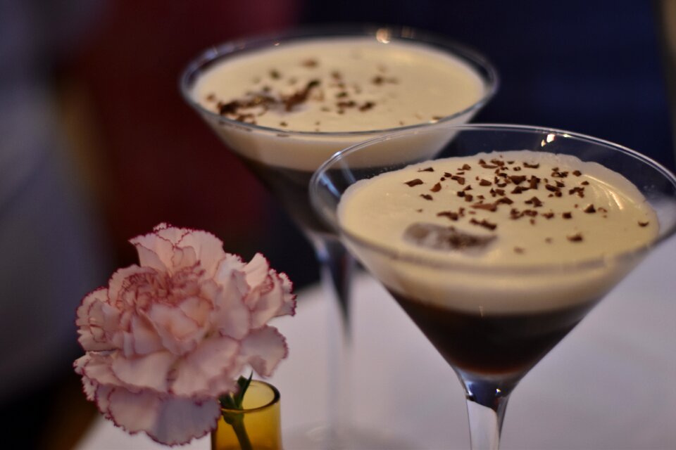 Drink chocolate coctail