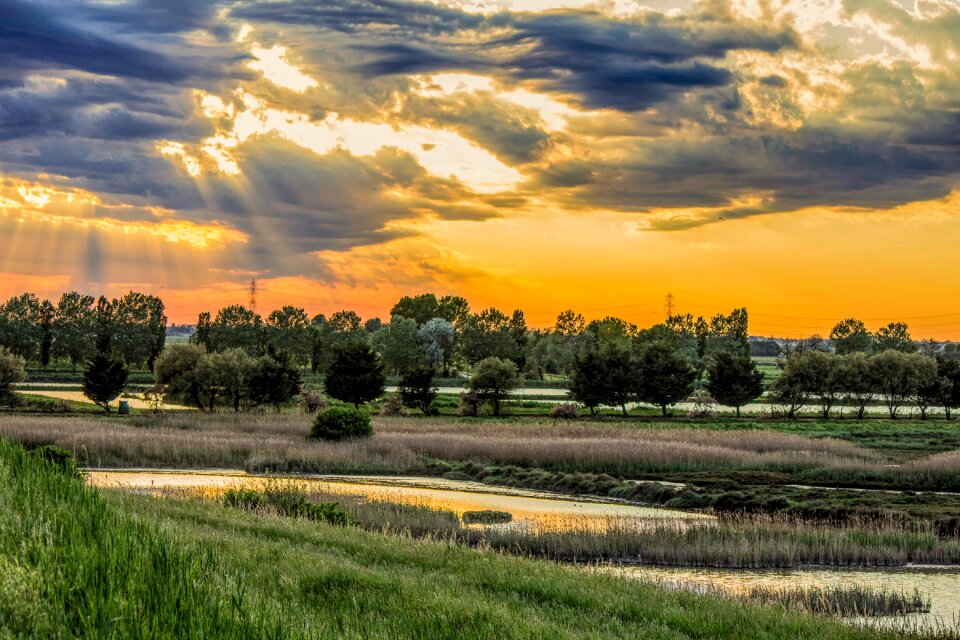 Comacchio laguna italy