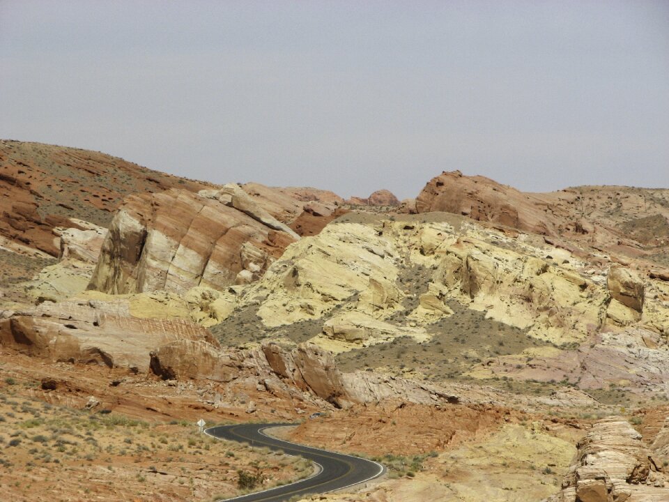 Valley of fire colorful stone painted desert