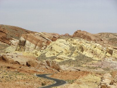 Valley of fire colorful stone painted desert