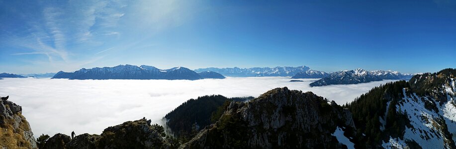 Sky alpine summit photo