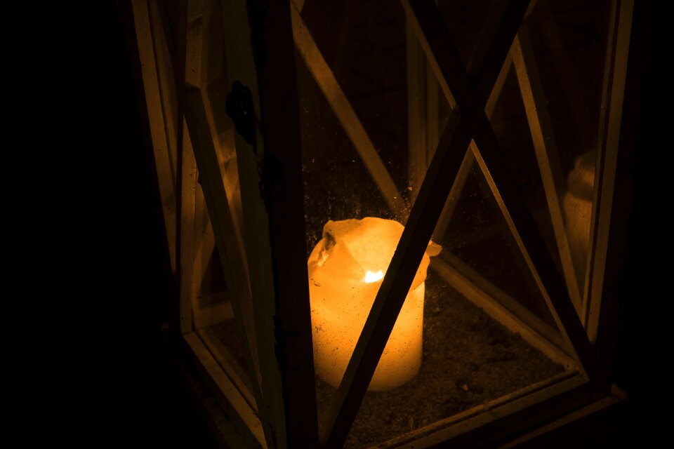 Burning lights night