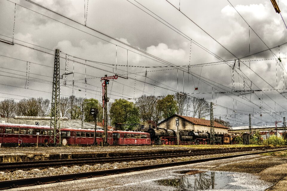 Train railway station railway