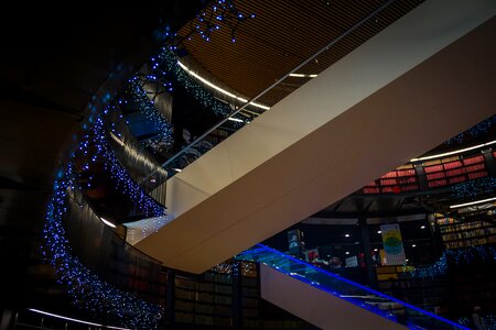 Library lighting christmas