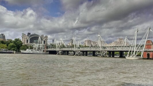 United kingdom london bridge the river thames photo