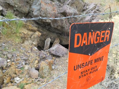 Danger sign old