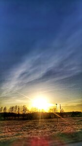 Field sky landscape