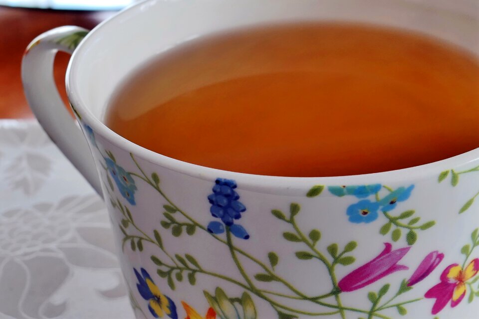 Teacup porcelain decor