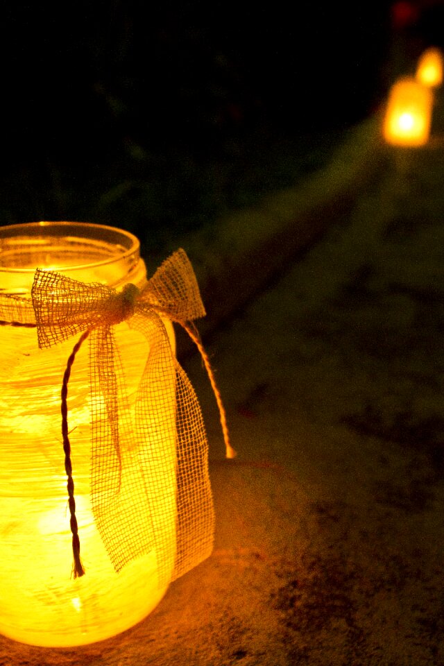 Vase candle luminaire
