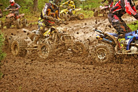 Quad race mud atv photo