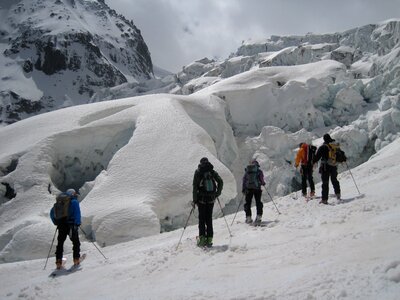 Alps ski tour ski photo