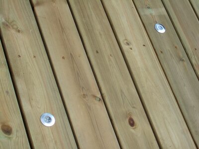 Lights led wood deck photo