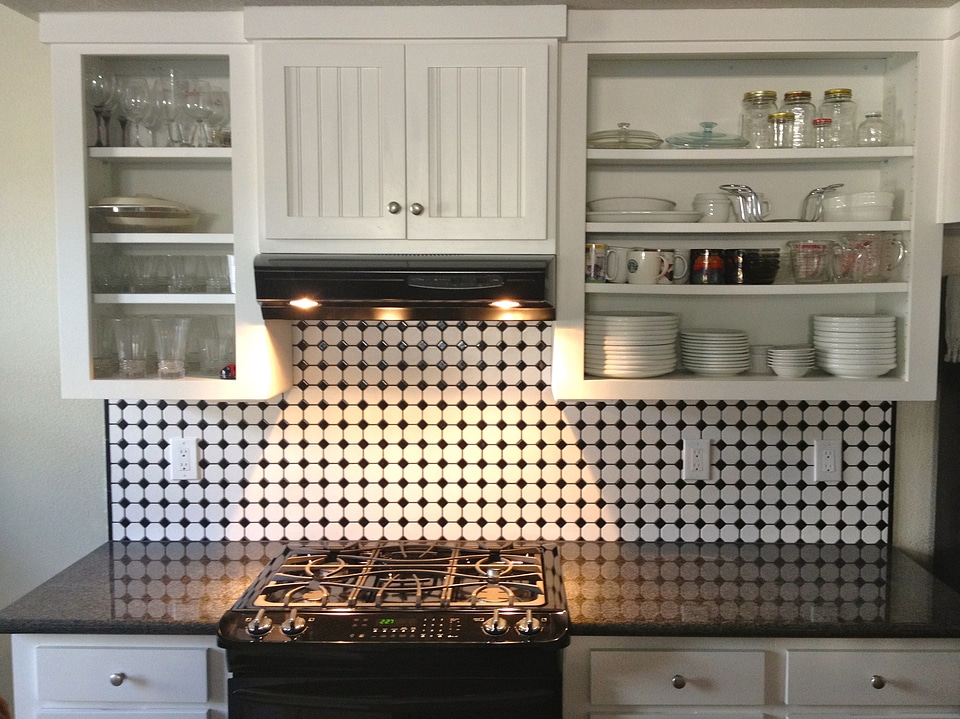 Kitchen interior counter