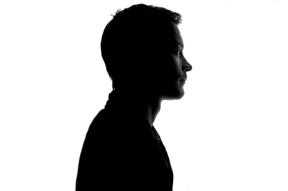 Shadow sadness male