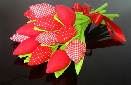 Tulips cotton flowers